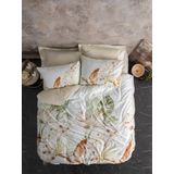 Cotton Box Saten Çift Kişilik Luster Bej 200x220 cm Nevresim Takımı