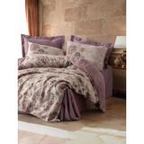 Cotton Box Saten Çift Kişilik Nevresim Takımı Majolica Mürdüm - 200 x 220 cm