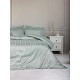 Cotton Box Smart Bambu Saten Çift Kişilik Nevresim Takımı Stripe Mint - 200 x 220 cm