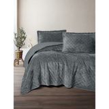 Cotton Box Softnest Çift Kişilik Yatak Örtüsü Boleta Koyu Gri - 260 x 230 cm