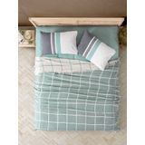 Cotton Box Square Easy Mint Çift Kişilik Pike Takımı