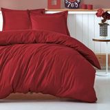 Cotton Box Stripe Bordo Çift Kişilik Nevresim Takımı