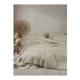 Cotton Box Sungai Bej Liny Çift Kişilik 200x220 cm Nevresim Takımı