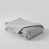 Cotton Box Tek Kişilik %100 Pamuklu Gri Kristal Desenli Pike 170X230 cm - 170 x 230 cm