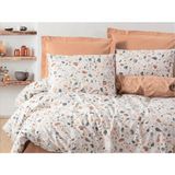 Cotton Box Tek Kişilik Minimal Nevresim Takımı Oniks Karamel - Mavi - Lacivert - 160 x 220 cm