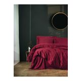Cotton Box Tek Kisilik Saten Elegante Bordo Nevresim Takimi