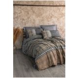 Cotton Box Timbre Antrasit Toprak Tek Kişilik 160x200 cm Nevresim Takımı