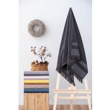 Cotton Box Twins %100 Pamuk Antrasit Plaj Havlusu