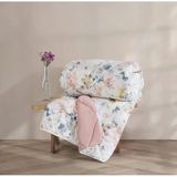 Cotton Box Velvet -Dalya Pudra- Tek Kişilik Yorgan Çift Taraflı (155X215)