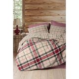 Cotton Box Warm Flanel Çift Kişilik Jamil Bordo Nevresim Takımı - 200 x 220 cm