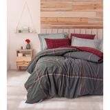 Cotton Box Warm Flanel Çift Kişilik Sento Gri Nevresim Takımı - 200 x 220 cm