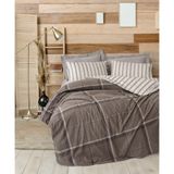 Cotton Box Warm Flanel Tek Kişilik Caldo Kahve Nevresim Takımı - 160 x 220 cm