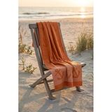 Cotton Collection Bukle Plaj Havlusu Çapa Orange