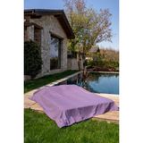 Cotton Collection Çift Kişilik Yatak Örtüsü Mor - Çok Renkli - 240 x 240 cm