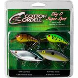 Cotton Cordell Big O ve Super Spot Klasik 4'lü Paket Crankbait Balıkçılık Yemi, 2 Büyük O Yem - Çok Renkli