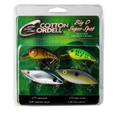 Cotton Cordell Big O ve Super Spot Klasik 4'lü Paket Crankbait Balıkçılık Yemi, 2 Büyük O Yem ve 2 Süper Spot Yem içerir, (PK4CC3)