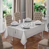Cotton House Sofia Gri Masa Örtüsü Takımı
