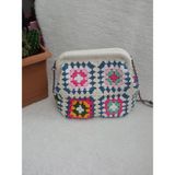 Cotton Ip Omuz Çantası - En : 25 cm Boy : 20 cm - Renkli