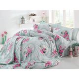 Cotton Life Carmen Mint Çift Kişilik Nevresim Takımı