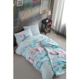 Cotton Life Fancy Unicorn Mint Tek Kişilik 160x220 cm Nevresim Takımı