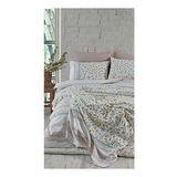 Cotton Life Fiesta Mavi 160x220 cm Tek Kişilik Kutulu Nevresim Takımı