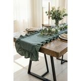 cotton maison Country Style Fırfırlı Runner 40x150 Cm