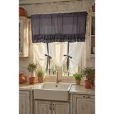 Cotton Maison Country Style Potlu Perde Çift Fırfırlı, 100 x 200, 4690, Siyah