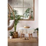 Cotton Maison Fırfırlı Masa Örtüsü Vintage 110 Cm Yuvarlak