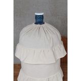 Cotton Maison Naturel Fırfırlı Damacana Kılıfı Fırfırlı Vintage - 26x45 Cm - Krem