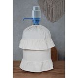 Cotton Maison Naturel Fırfırlı Damacana Kılıfı Fırfırlı Vintage Krem, 4275