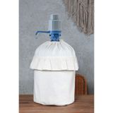 Cotton Maison Naturel Fırfırlı Damacana Kılıfı Vintage Krem 26x45 cm, 4273
