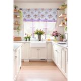 Cotton Maison Potlu Tül Perde Provence Fırfırlı Rose - 200 x 200 cm - Lila