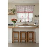 Cotton Maison Potlu Tül Perde Provence Fırfırlı Rose Pembe