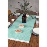 Cotton Maison Runner Pötikare Fistolu Retro 40 x 110 cm - Yeşil - 40 x 110 cm