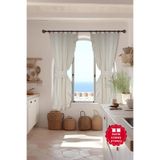Cotton Maison Vintage Dikey Fırfırlı Perde, 120 x 160, 4465, Krem