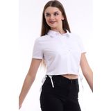 Cotton Mood Dok.yanları Büzgülü Kısa Gömlek Beyaz 21333812