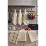Cotton Queen Olea 6'lı Bej Mutfak Havlusu - 30 x 50 cm