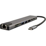 Cotton Soft Raca RC-29630 Type-C 8in1 HDMI Çok Fonksiyonlu USB 3.0 Dock Station (Macbook - Pc - Playstation - Xbox) - Çok Renkli