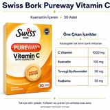 Cotton Soft Swiss Bork Pureway C Vitamini ve Kuersetin 30 Adet - Çok Renkli