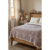 cottoncloth Müslin ÇiftKişilik 5 Kat Dolgulu Yatak Örtüsü 220x240 cm %100 Pamuk Çift Taraflı Jakar Desenli