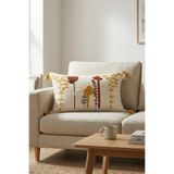 cottoncloth PUNCH NAKIŞLI DİKDÖRTGEN DEKORATİF KIRLENT KILIFI KAKTÜS 35x55 cm