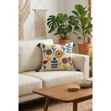 cottoncloth YILDIZ BOHEM PUNCH NAKIŞLI KIRLENT KILIFI 42x42 cm