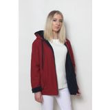 Cottoncool Kadın Bordo Içi Polar Mont