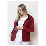 Cottoncool Kadın Bordo Kapüşonlu Polar Hırka