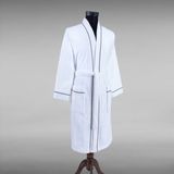 Cottonea % 100 Pamuklu Laodikeia Kimono Bornoz Kadın Erkek Unisex Beyaz - 2XL