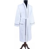 Cottonea % 100 Pamuklu Laodikeia Kimono Bornoz Kadın Erkek Unisex Beyaz - S - M