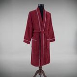 Cottonea % 100 Pamuklu Laodikeia Kimono Bornoz Kadın Erkek Unisex Bordo - S - M