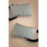 Cottonest Kapitone Kapaklı Yastık Kılıfı - Haki - 50 x 70