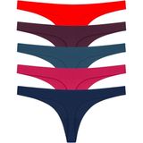 Cottonhill Basic Lazer Kesim Tanga Külot 5'li Paket - 2 - Renkli