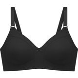 Cottonhill Bra - Fiora | Siyah Büyük Beden Balensiz Pamuklu Ayarlanabilir Askılı Kadın Sütyen - 110C